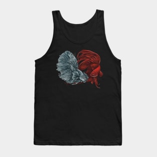 Fighting fish Tank Top